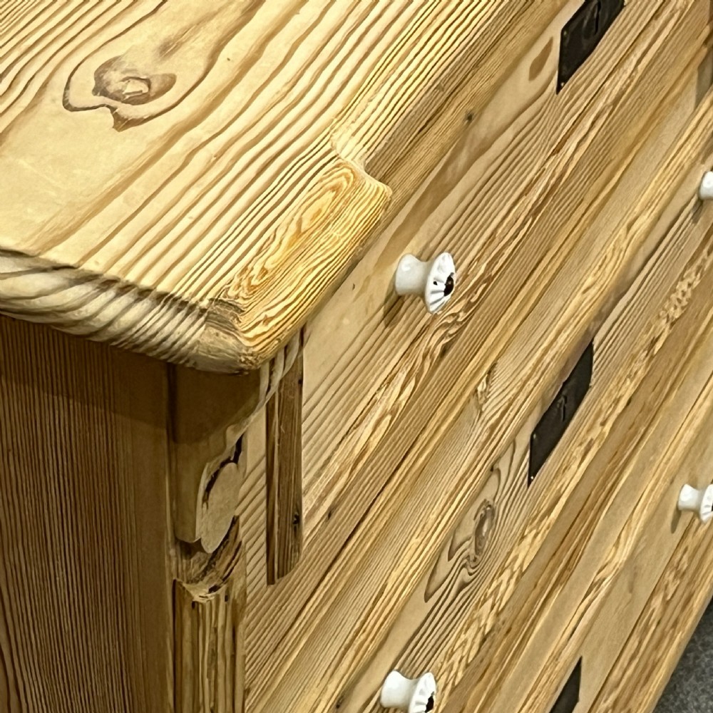 Antique Pine Chest Of 3 Drawers View IV