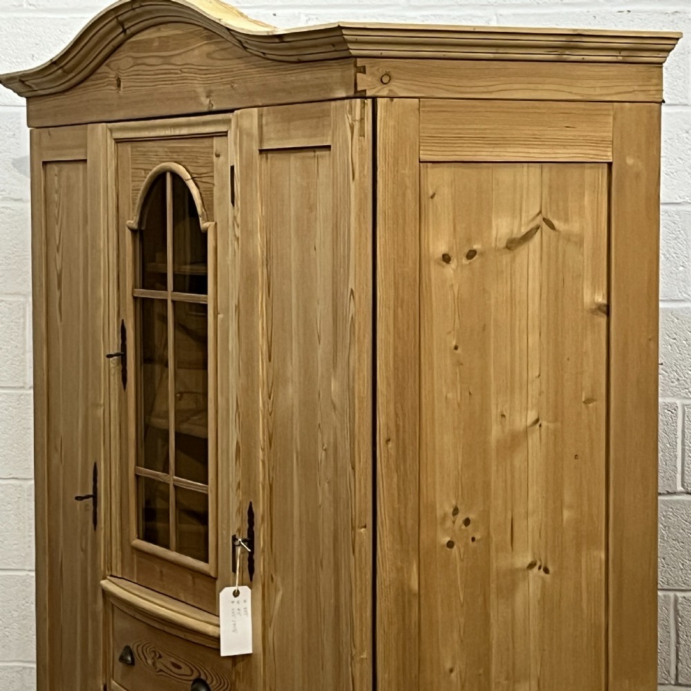 Large Antique Pine Bedroom Unit With Drawers  View VII