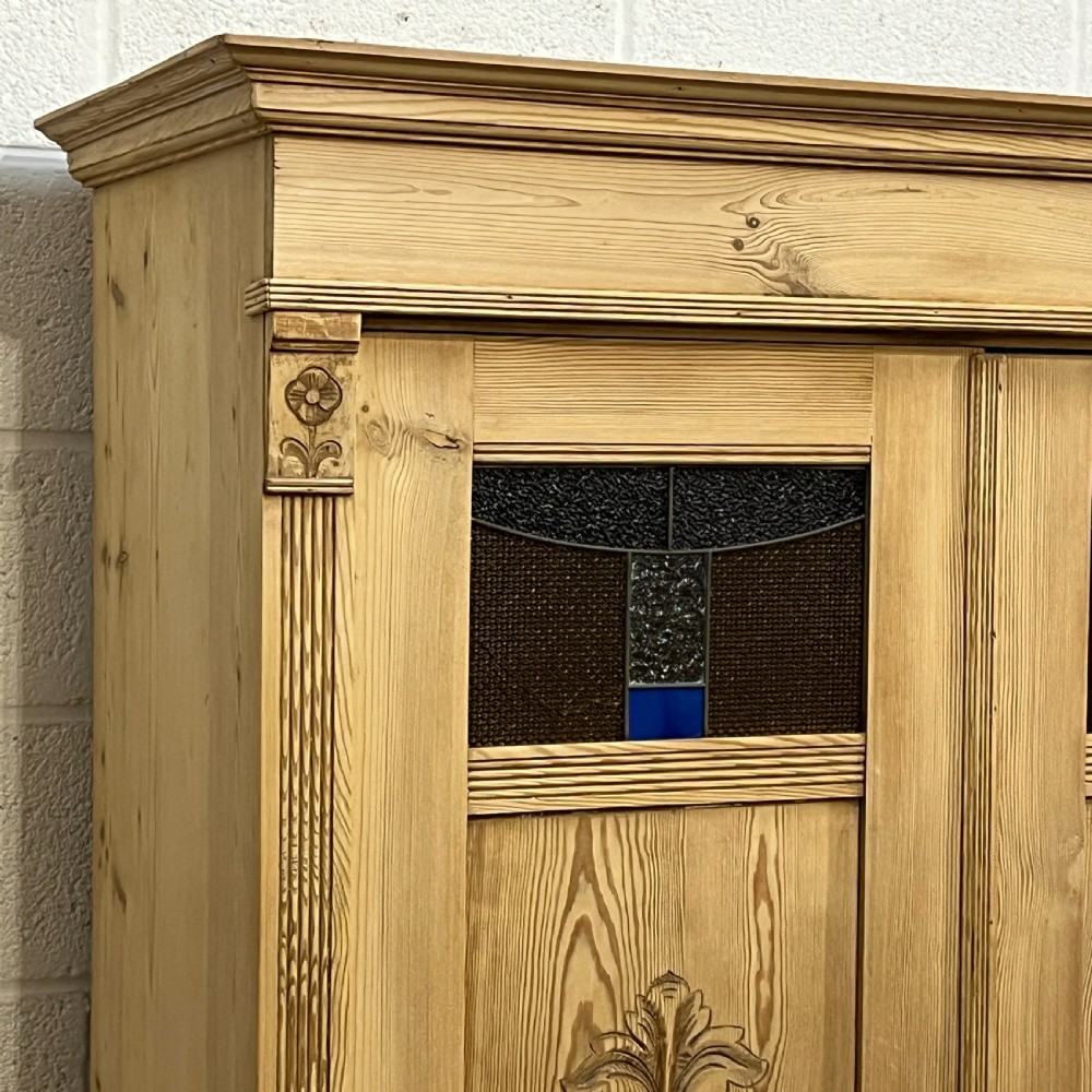 Small Pine Wardrobe With Bottom Drawer View XI