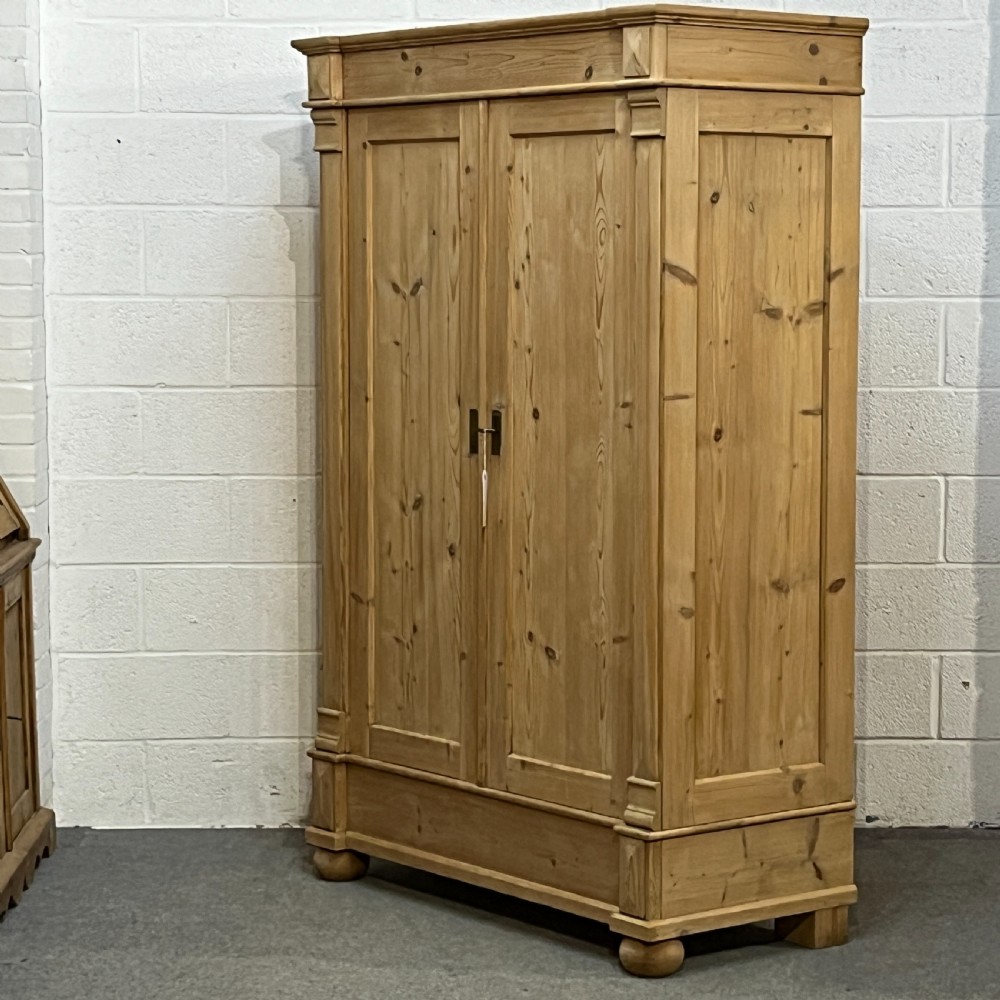 Tall Fairly Slim 1920’s Pine Wardrobe (Dismantles) View II