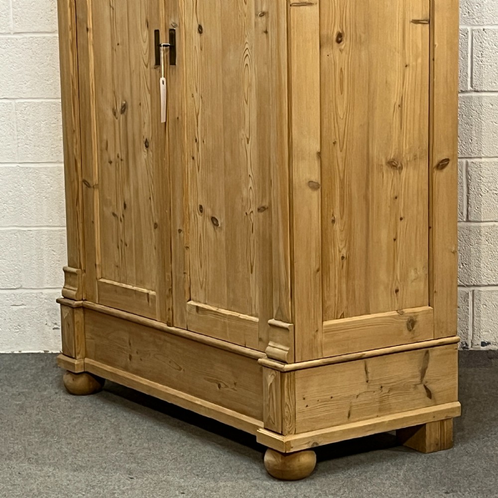Tall Fairly Slim 1920’s Pine Wardrobe (Dismantles) View V