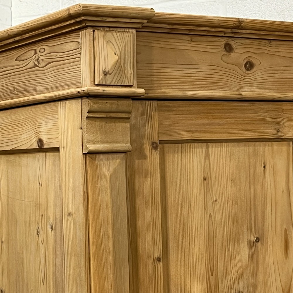 Tall Fairly Slim 1920’s Pine Wardrobe (Dismantles) View VI