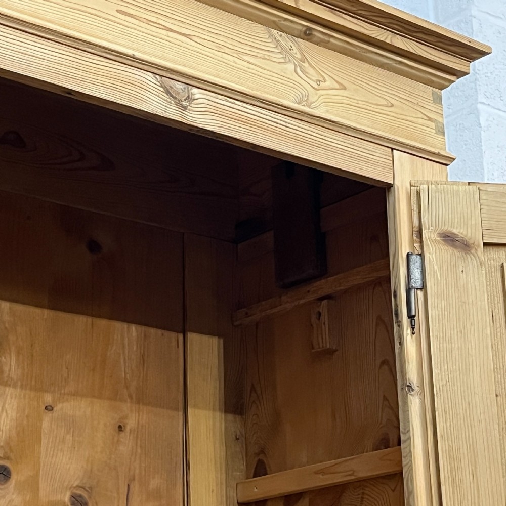 Small Double Antique Pine Wardrobe (Dismantles) View VIII