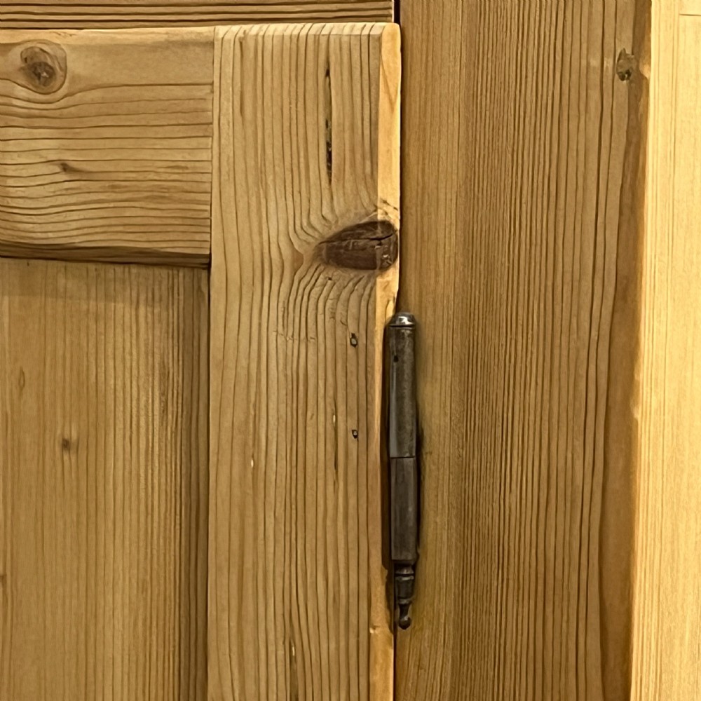 Small Double Antique Pine Wardrobe (Dismantles) View IX