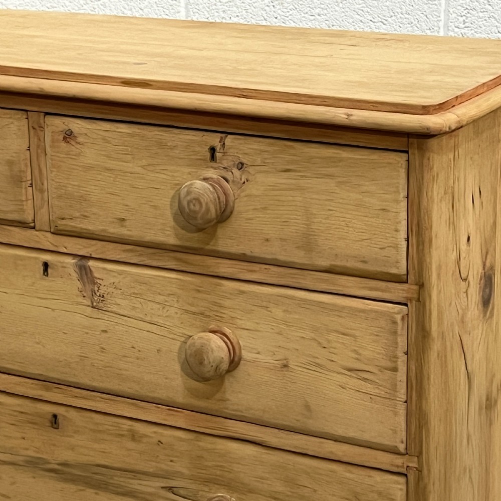 Large Victorian Pine Chest Of Drawers View V