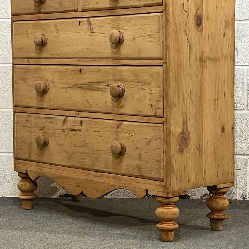 Large Victorian Pine Chest Of Drawers View VI