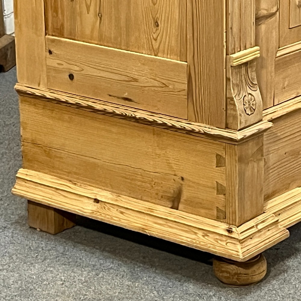 Large Double Antique Pine Wardrobe (Dismantles) View VI