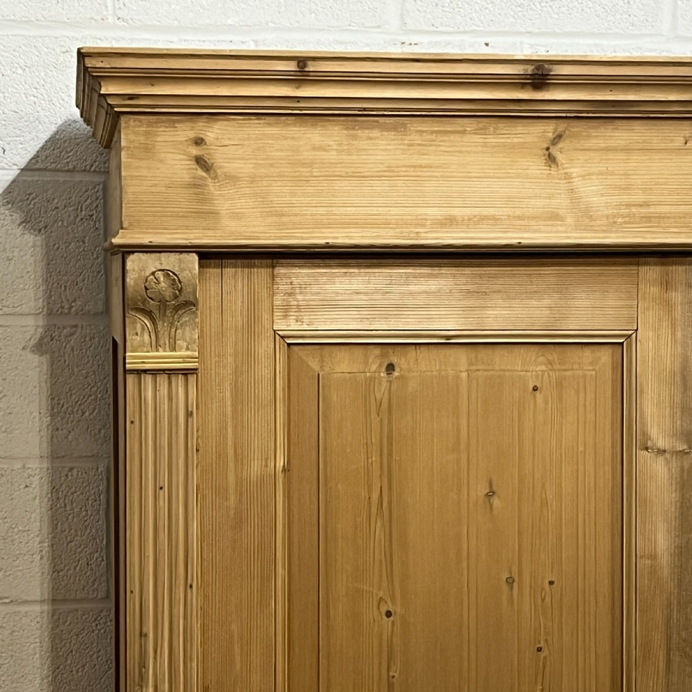 Large Double Antique Pine Wardrobe (Dismantles) View VII