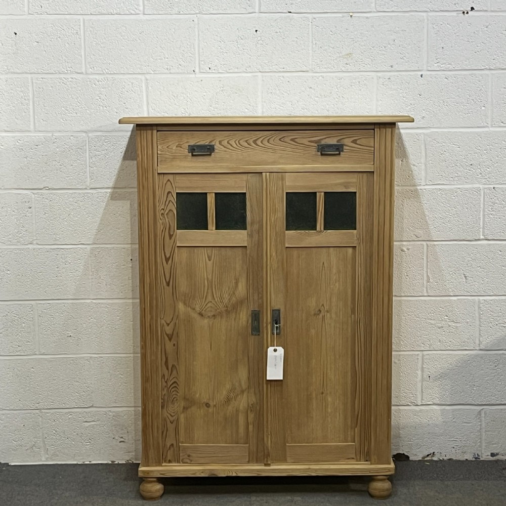 Tall Slim Antique Pine Cupboard