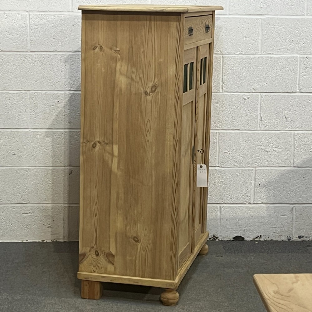 Tall Slim Antique Pine Cupboard View III