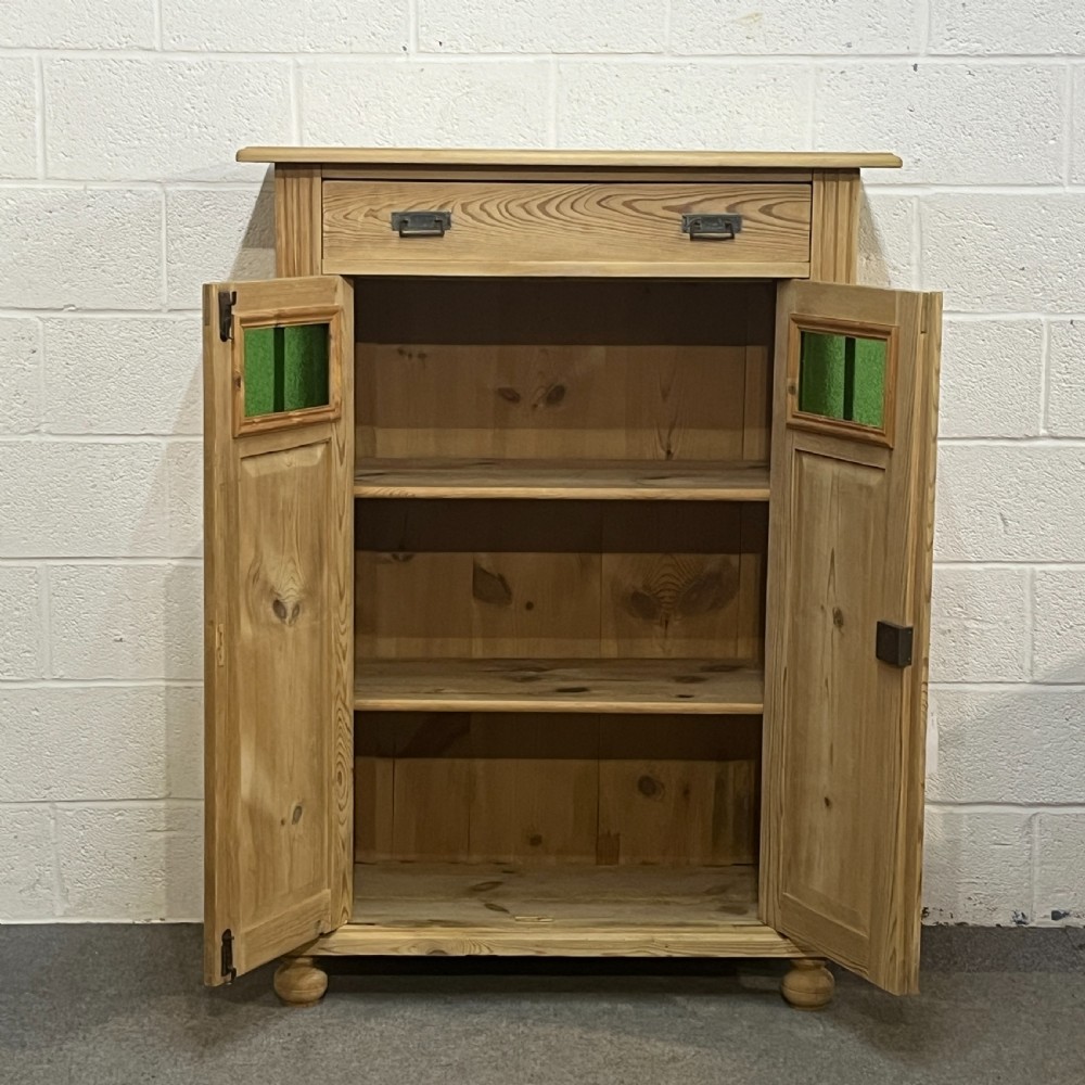 Tall Slim Antique Pine Cupboard View VIII