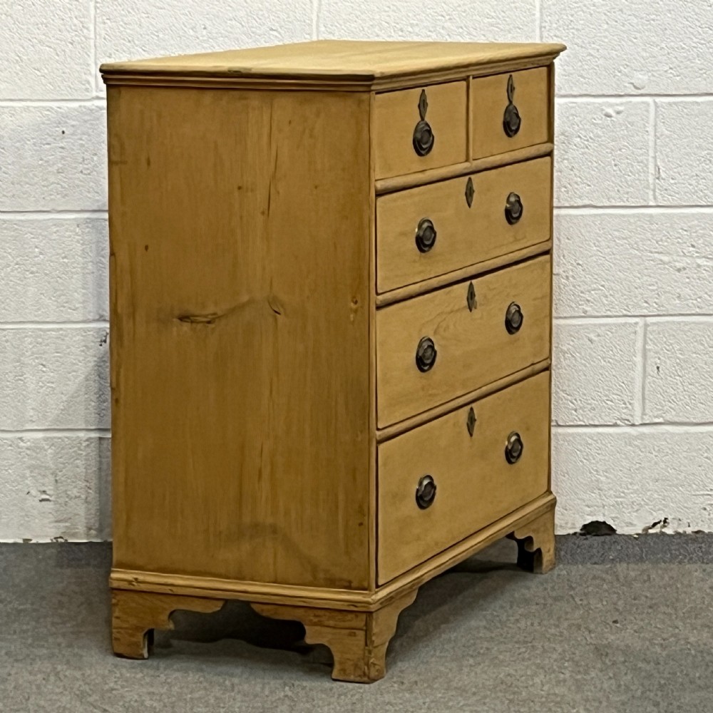 Georgian 2 Over 3 Pine Chest Of Drawers View III