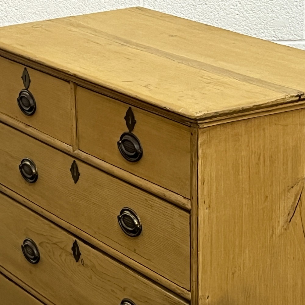 Georgian 2 Over 3 Pine Chest Of Drawers View IV