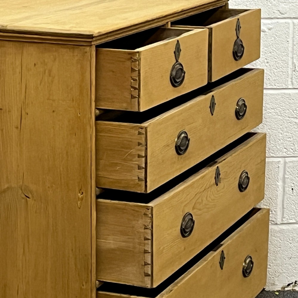 Georgian 2 Over 3 Pine Chest Of Drawers View IX