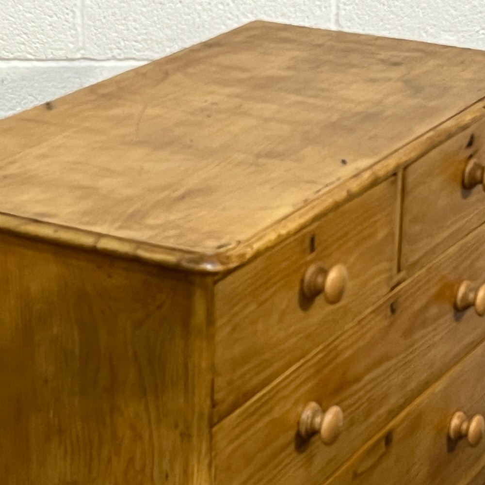 Large Waxed Victorian Pine Chest Of Drawers View IV