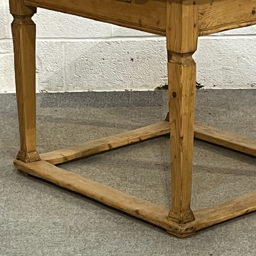 Old Czech Pine Table With Drawer  View VIII