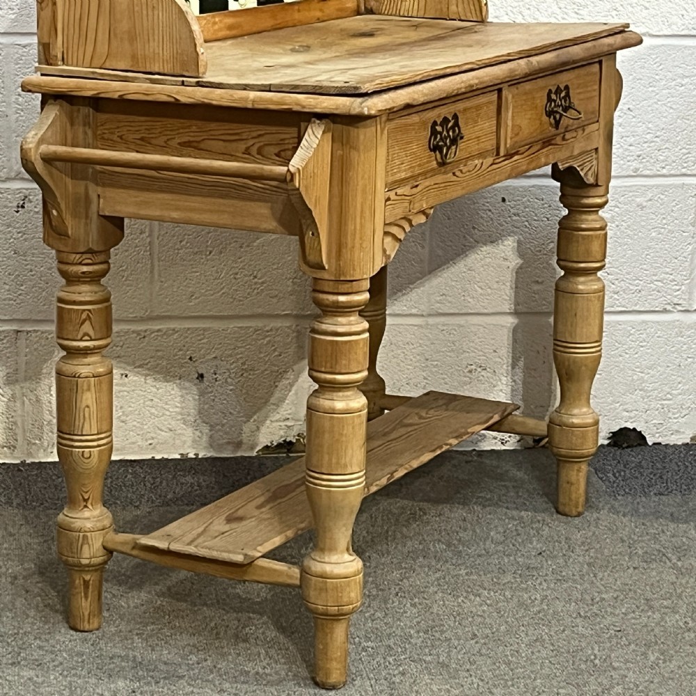 Victorian Pine Tiled Washstand View VI