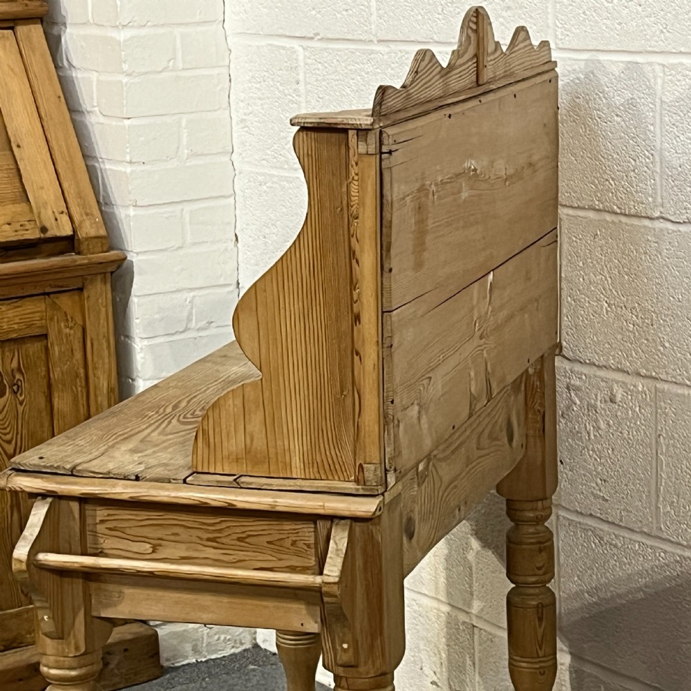 Victorian Pine Tiled Washstand View XI