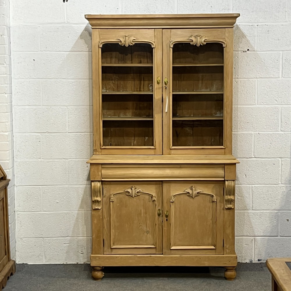 Victorian Pine Glazed Dresser