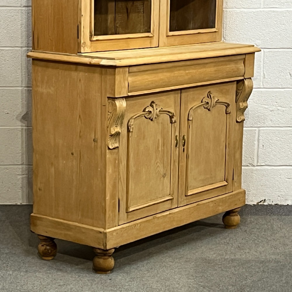 Victorian Pine Glazed Dresser View V