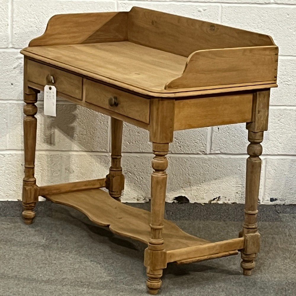 Large 2 Drawer Victorian Pine Washstand View II