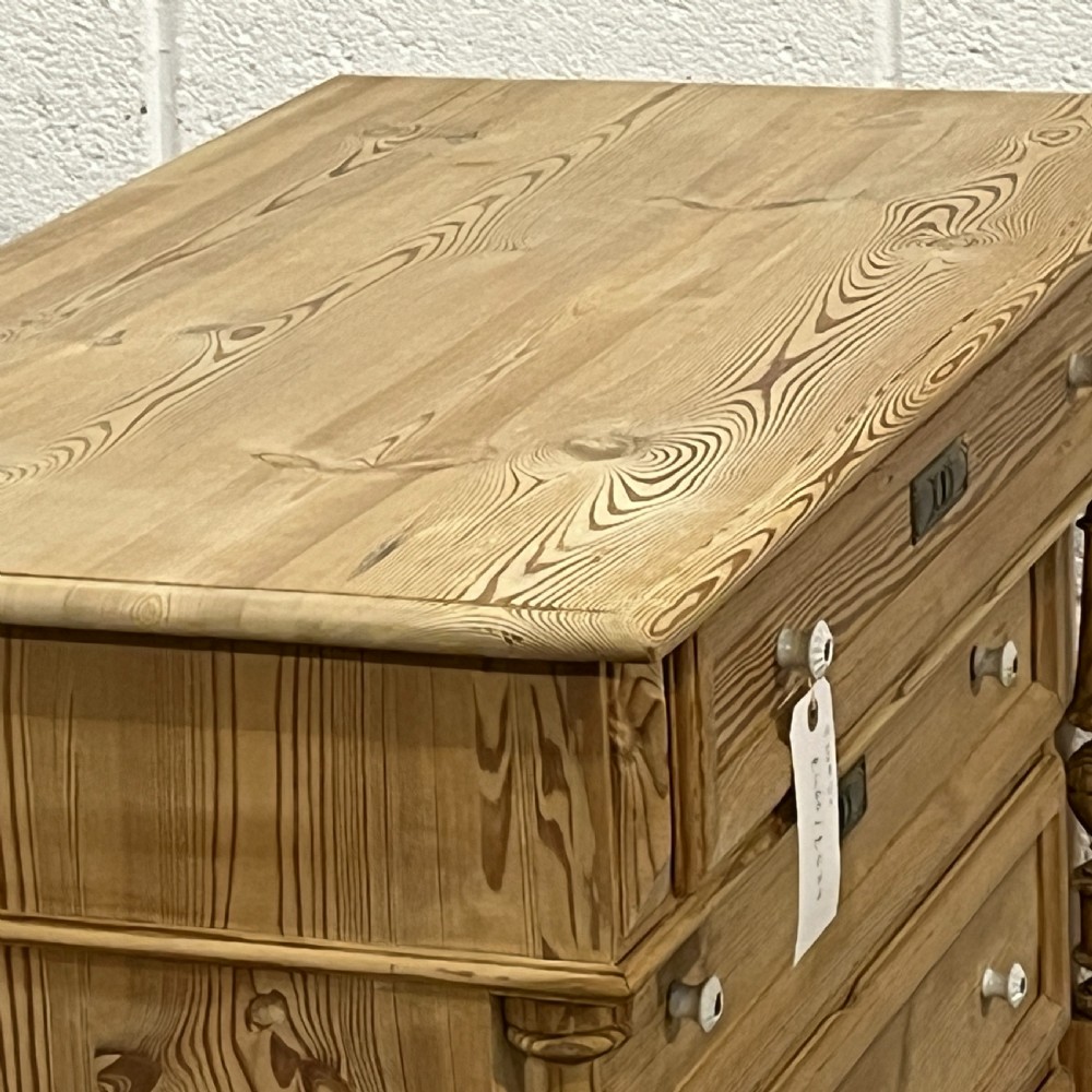 Antique Pine Chest Of 4 Drawers View IV