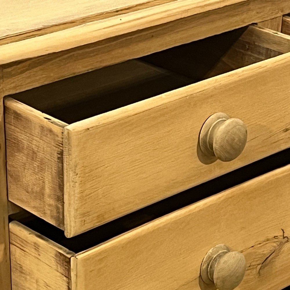 Small English Antique Pine 2 Over 2 Chest Of Drawers View VII