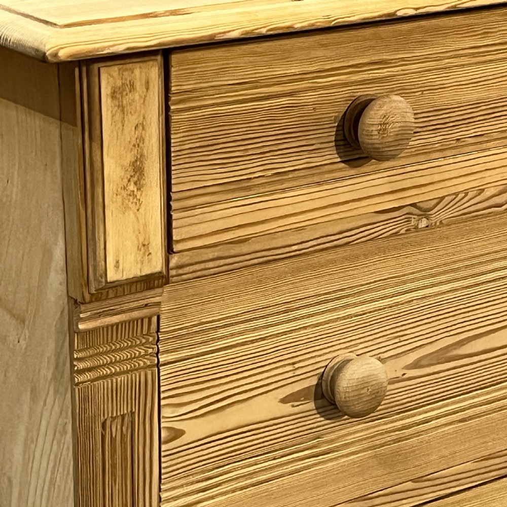 4 Drawers Antique Pine Chest Of Drawers View VI