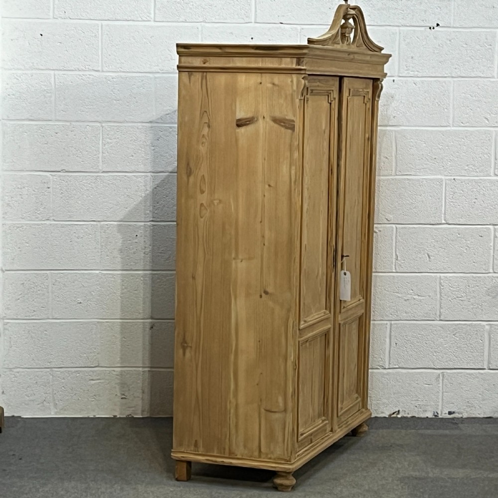 Large Antique Pine Storage Cupboard - Child’s Wardrobe View III