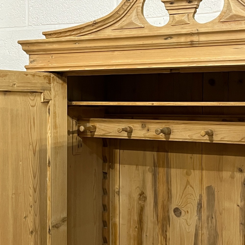 Large Antique Pine Storage Cupboard - Child’s Wardrobe View VII