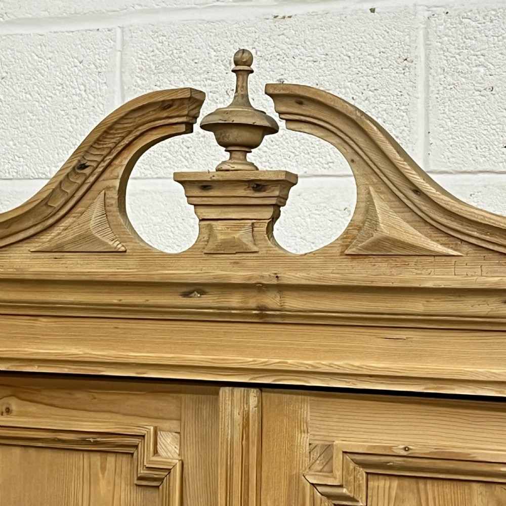 Large Antique Pine Storage Cupboard - Child’s Wardrobe View X