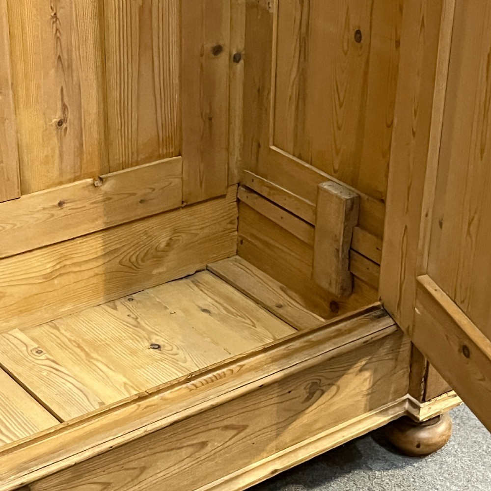 German Waxed Single 1920’s Pine Wardrobe (Dismantles)
 View X
