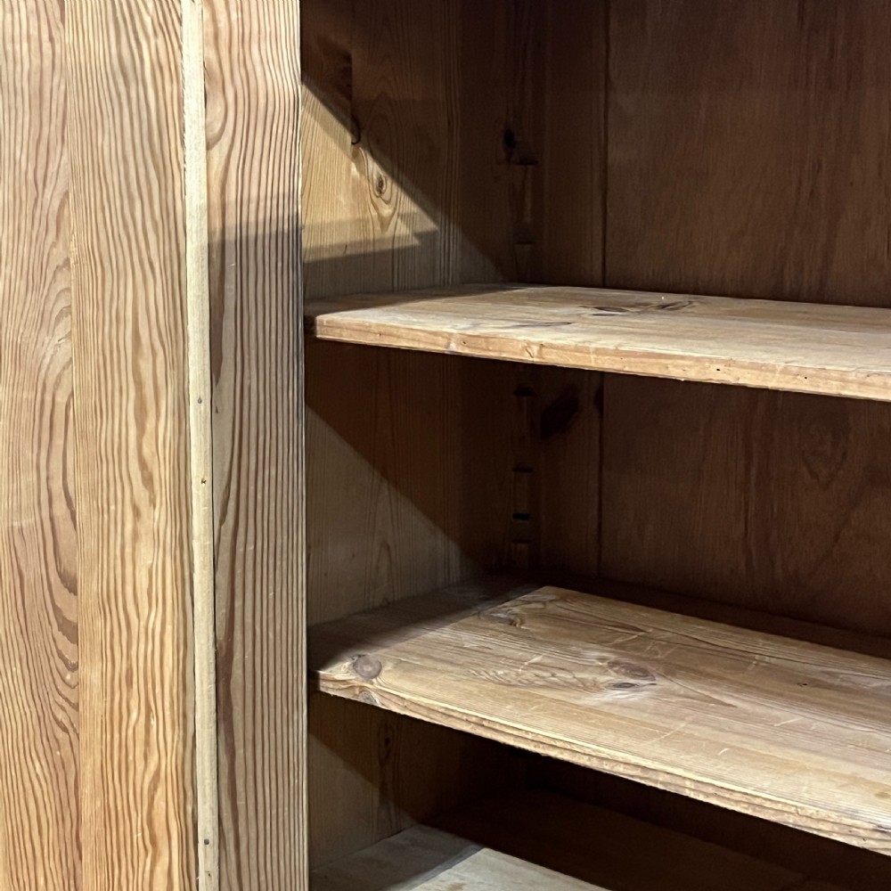 Tall Slim Decorative Antique Pine Cupboard View IX