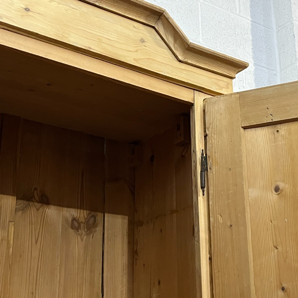 Small Single Antique Pine Wardrobe View VIII