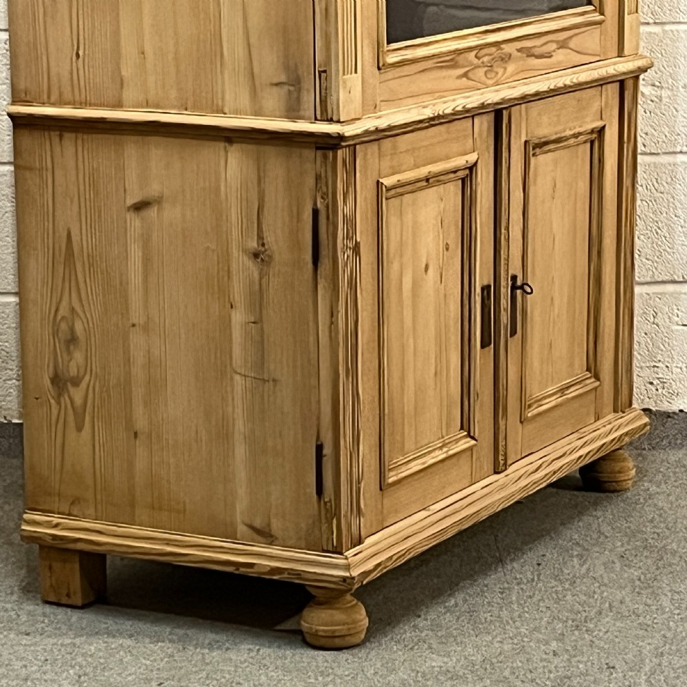 Large Antique Pine Display Cabinet View IV