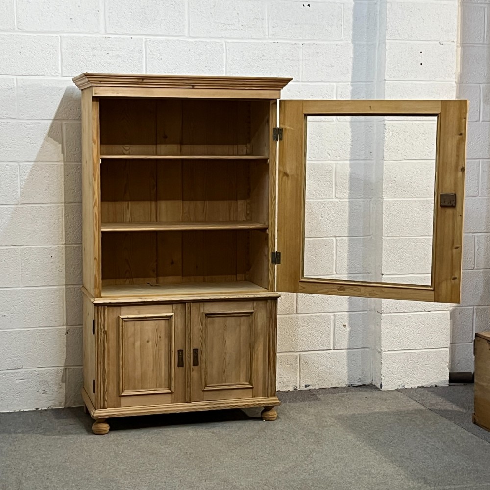 Large Antique Pine Display Cabinet View VI