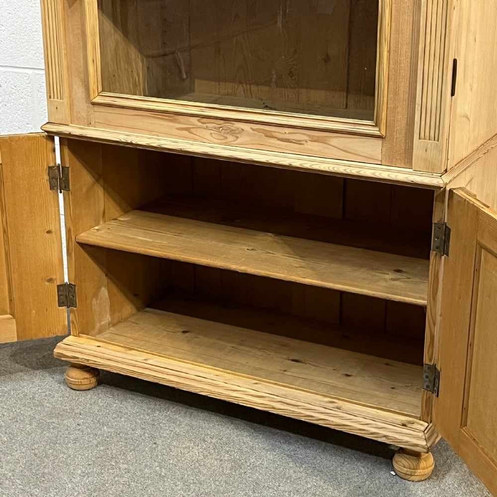 Large Antique Pine Display Cabinet View IX