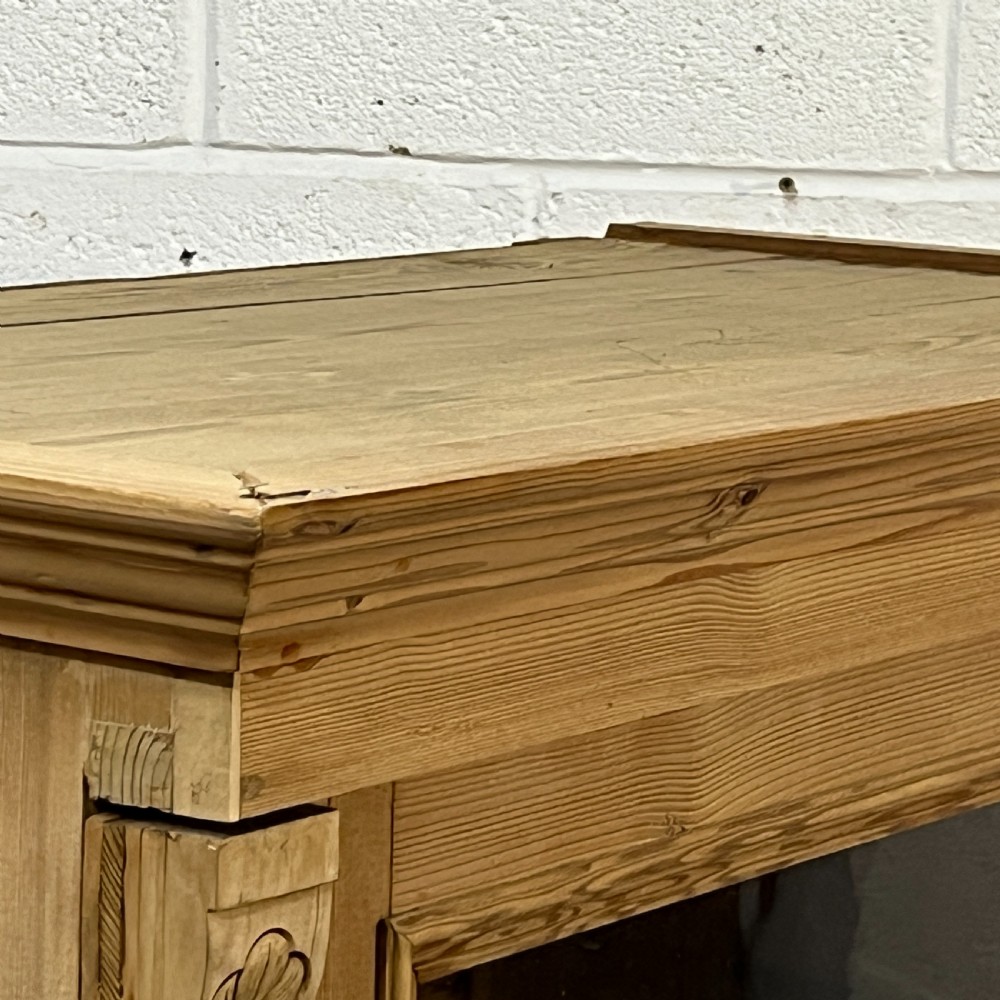 Large Antique Pine Display Cabinet View X