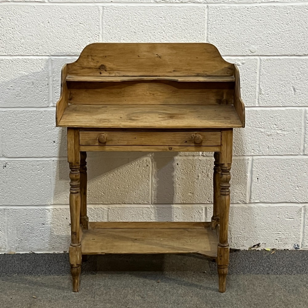 Small Rustic Victorian Pine Washstand