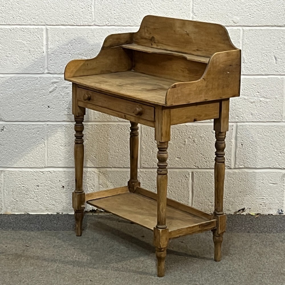 Small Rustic Victorian Pine Washstand View II