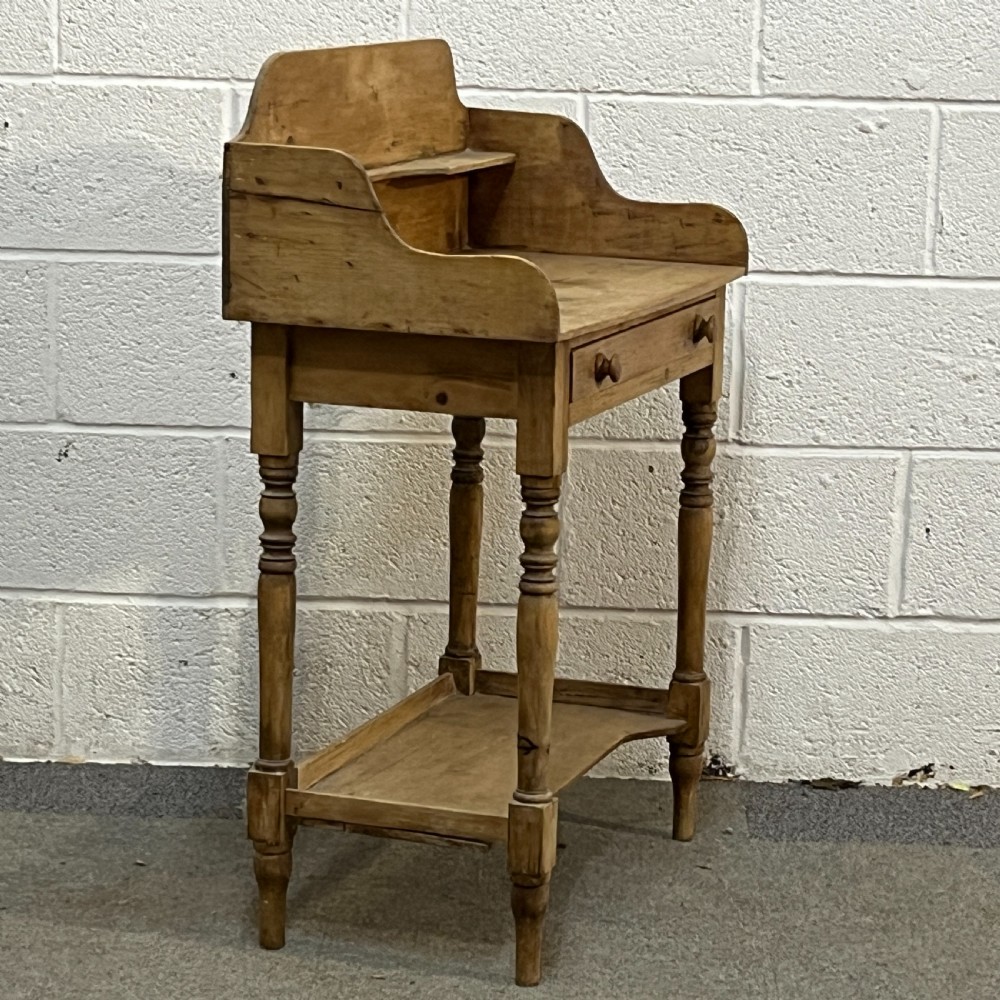 Small Rustic Victorian Pine Washstand View III