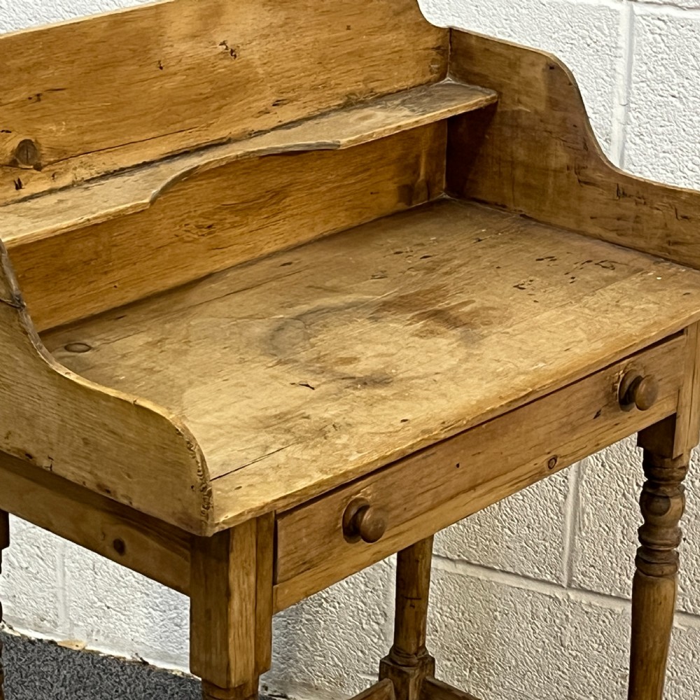 Small Rustic Victorian Pine Washstand View IV