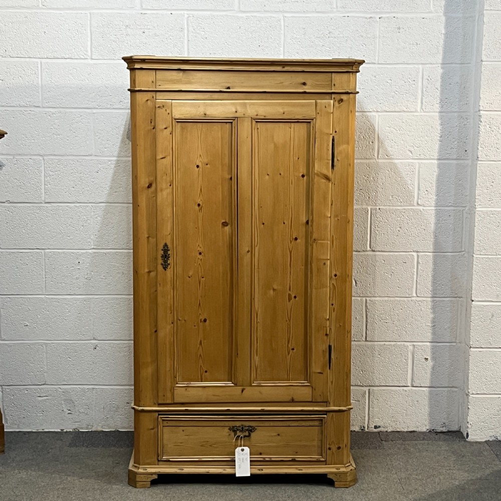 Tall Antique Pine Single Door Cupboard/Childs Wardrobe