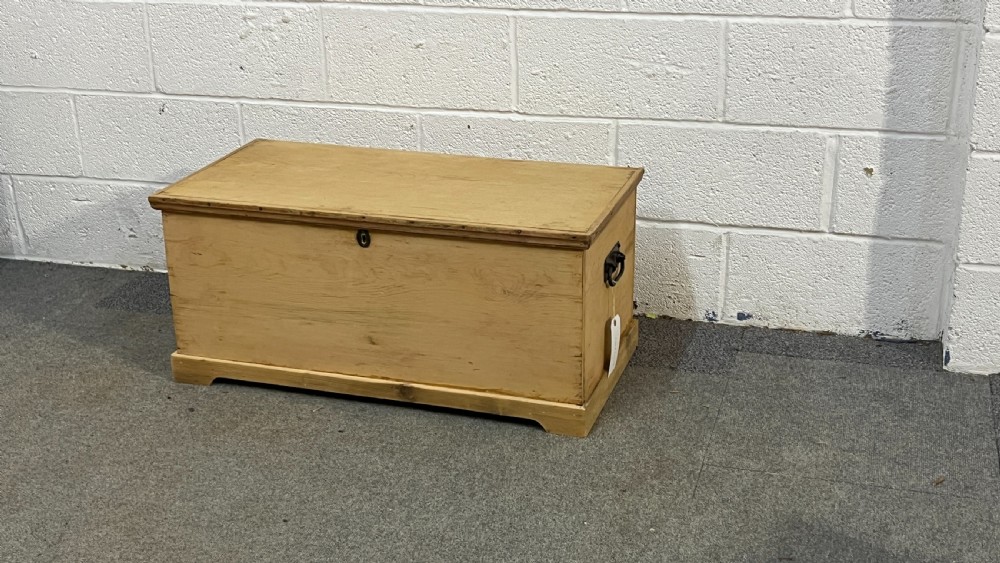Small Flat Top Victorian Pine Box View II