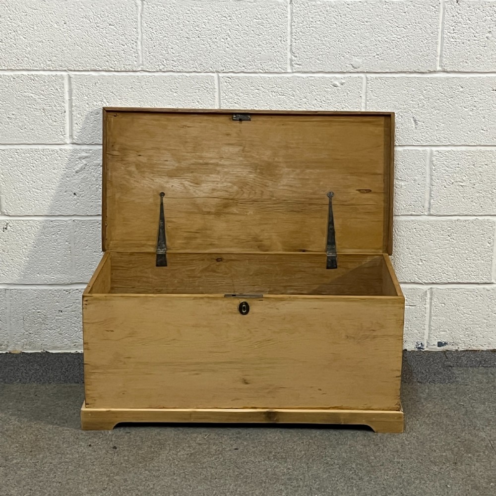Small Flat Top Victorian Pine Box View XI