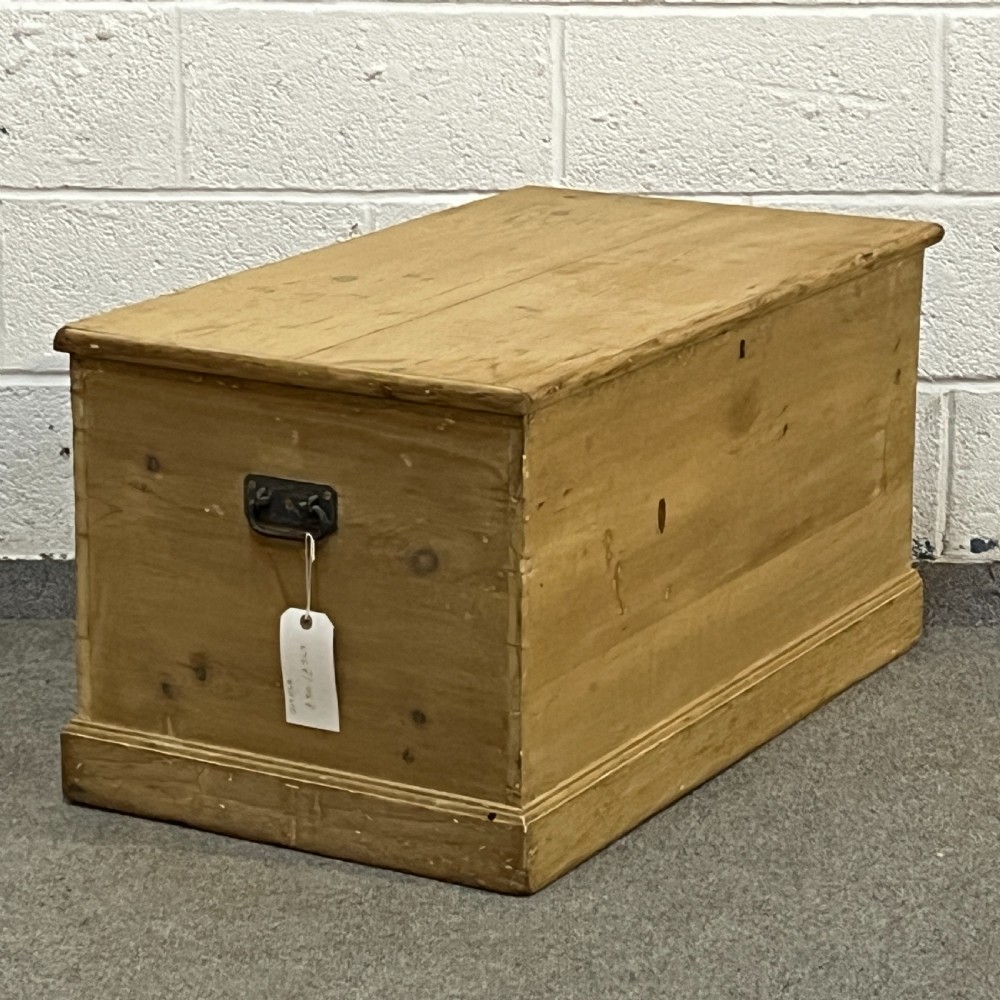 Medium Size Victorian Pine Flat Top Blanket Chest View II