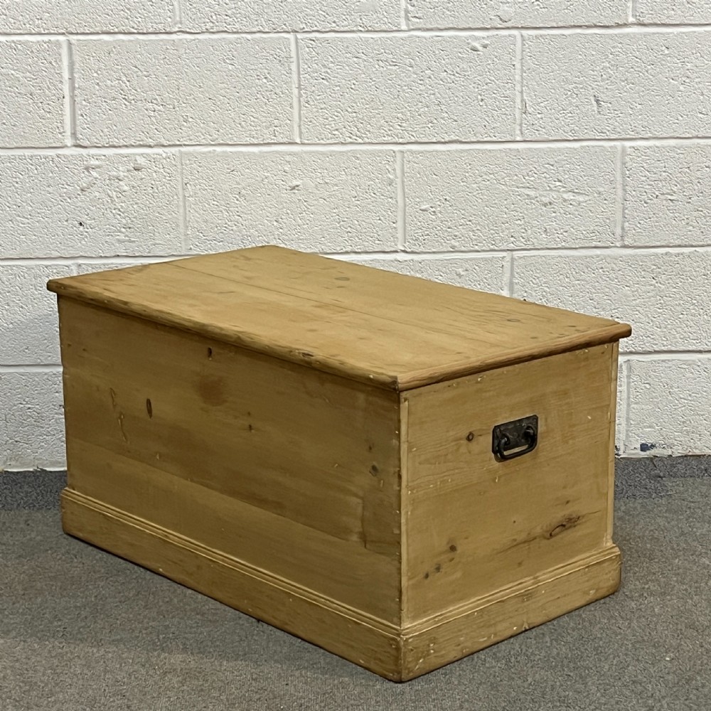 Medium Size Victorian Pine Flat Top Blanket Chest View III
