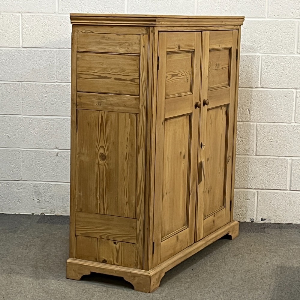Victorian Pine School Cupboard View II