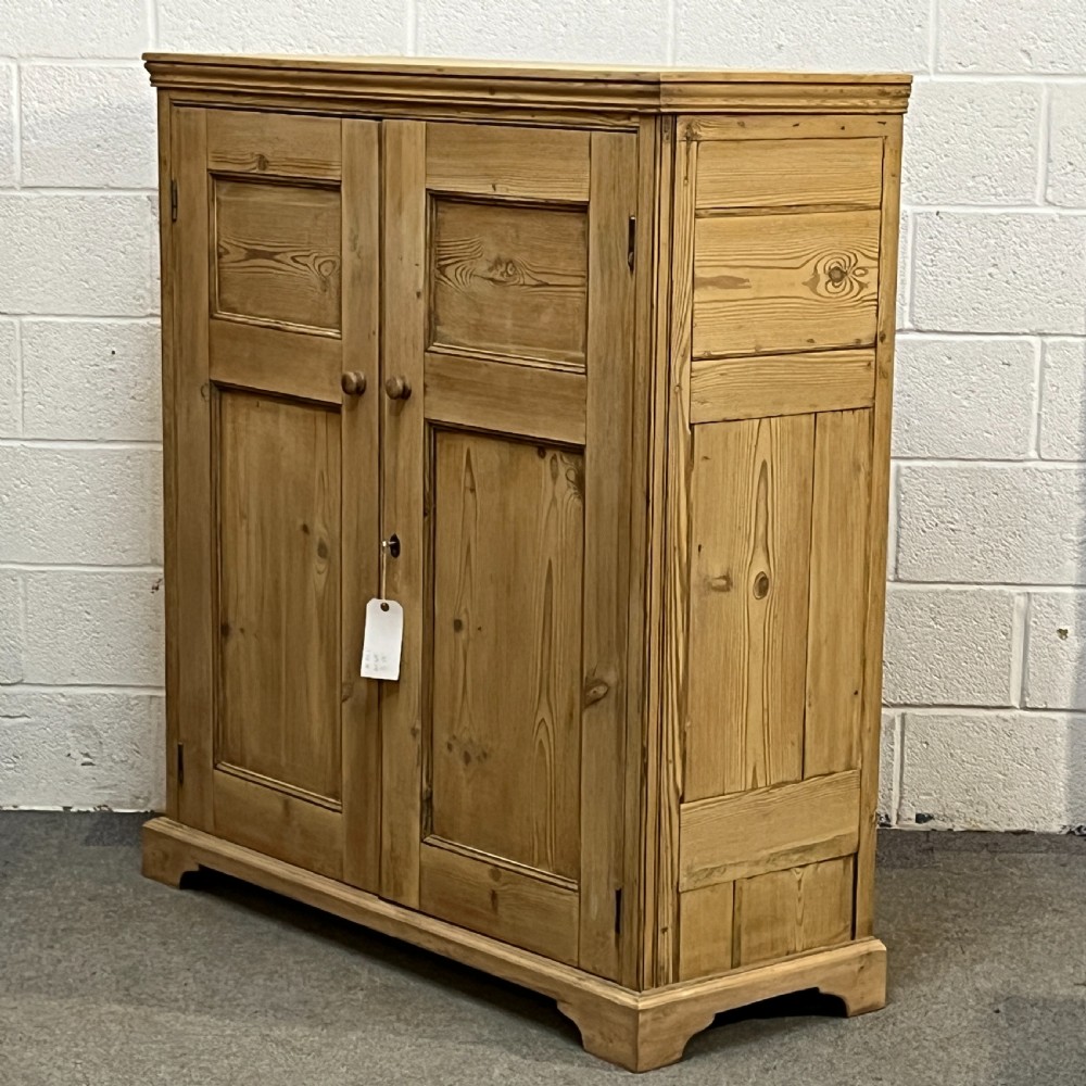 Victorian Pine School Cupboard View III
