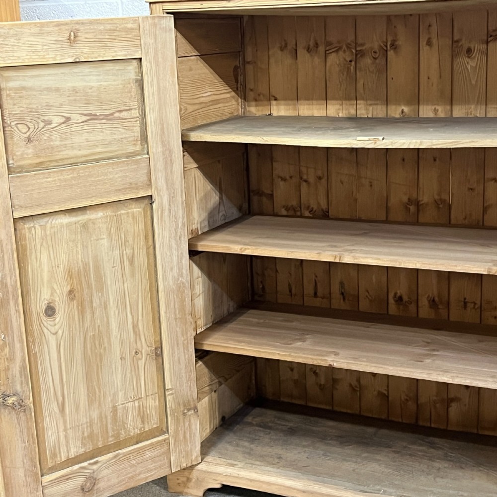 Victorian Pine School Cupboard View V